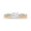 Thumbnail Image 3 of Now + Forever Lab-Grown Diamonds Round-Cut Twist Engagement Ring 1 ct tw 14K Yellow Gold