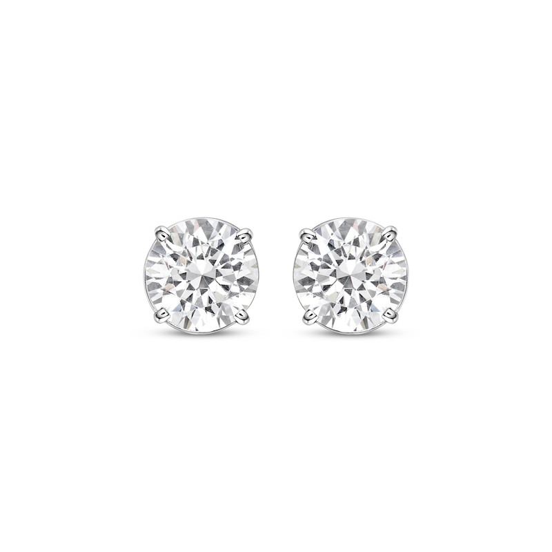 Main Image 2 of KAY Lab-Grown Diamonds Round-cut Solitaire Stud Earrings 2-1/2 ct tw 14K White Gold (I/SI2)