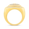 Thumbnail Image 3 of Men's Diamond Cross Shield Ring 1 ct tw 10K Yellow Gold