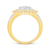 Thumbnail Image 3 of Men's Multi-Diamond Center Circle Signet Ring 2 ct tw 10K Yellow Gold