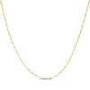 Thumbnail Image 1 of Singapore Chain Necklace 1.45mm Solid 14K Yellow Gold 16&quot;
