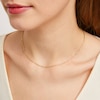 Thumbnail Image 4 of Singapore Chain Necklace 1.45mm Solid 14K Yellow Gold 16&quot;