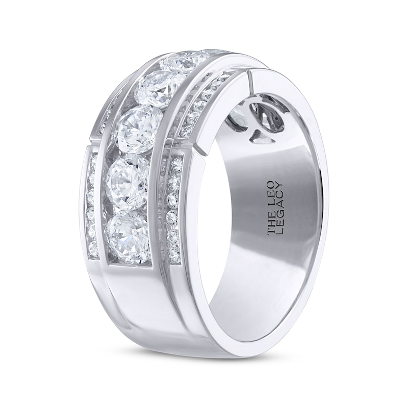 Main Image 2 of Men's THE LEO Legacy Lab-Grown Diamond Wedding Band 2-3/4 ct tw 14K White Gold