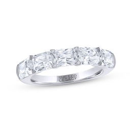 THE LEO Legacy Lab-Grown Diamond Emerald-Cut Anniversary Band 2-1/2 ct tw 14K White Gold