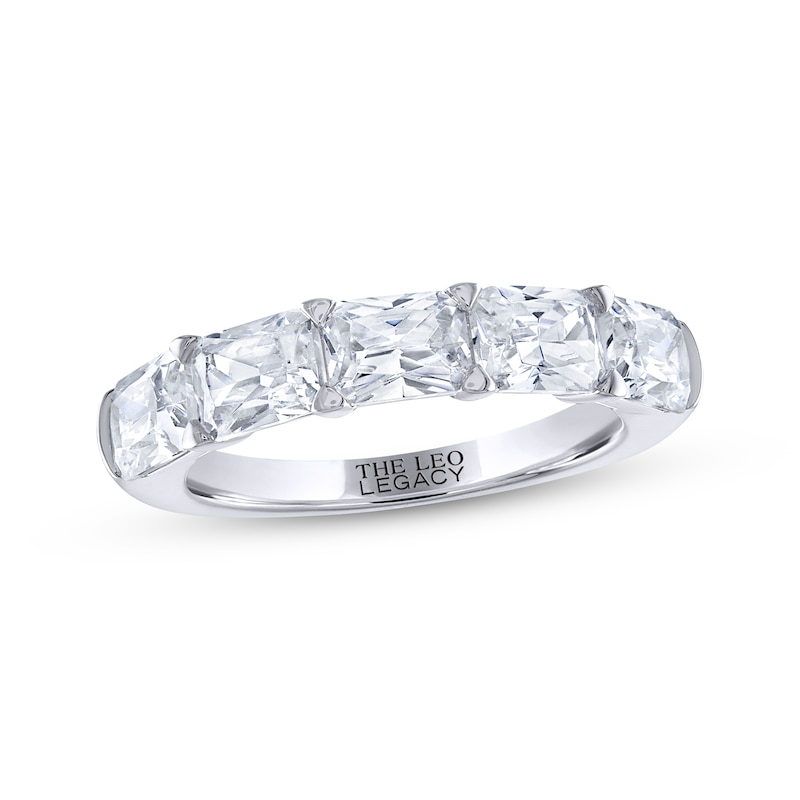 Main Image 1 of THE LEO Legacy Lab-Grown Diamond Emerald-Cut Anniversary Band 2-1/2 ct tw 14K White Gold