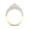 Thumbnail Image 4 of Men's Oval & Round-Cut Diamond Ring 3 ct tw 14K Yellow Gold Size 10