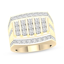 Men's Diamond Ring 2-1/2 ct tw 14K Yellow Gold Size 10