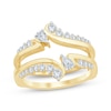 Thumbnail Image 1 of Now + Forever Pear-Shaped & Round-Cut Diamond Enhancer Ring 5/8 ct tw 14K Yellow Gold