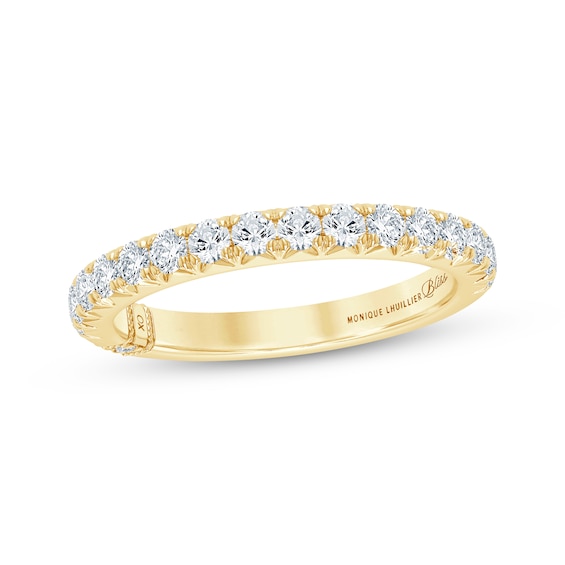 Monique Lhuillier Bliss Lab-Grown Diamond Anniversary Ring 1/2 ct tw 18K Yellow Gold