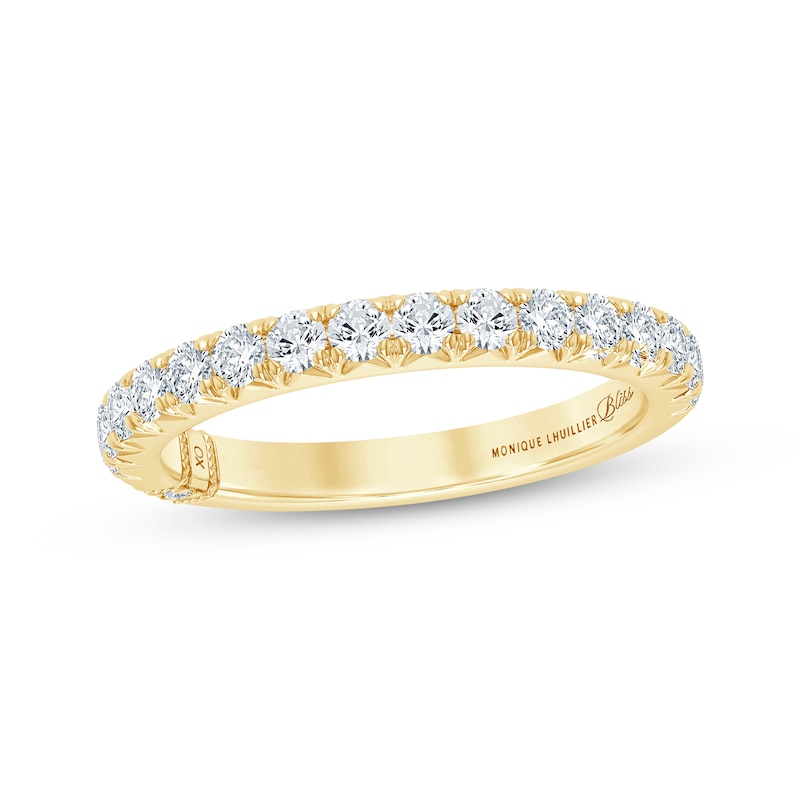 Main Image 1 of Monique Lhuillier Bliss Lab-Grown Diamond Anniversary Ring 1/2 ct tw 18K Yellow Gold