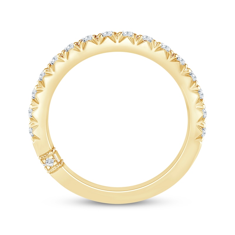 Main Image 3 of Monique Lhuillier Bliss Lab-Grown Diamond Anniversary Ring 1/2 ct tw 18K Yellow Gold