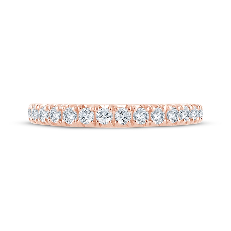Main Image 4 of Monique Lhuillier Bliss Lab-Grown Diamond Anniversary Ring 1/2 ct tw 18K Rose Gold