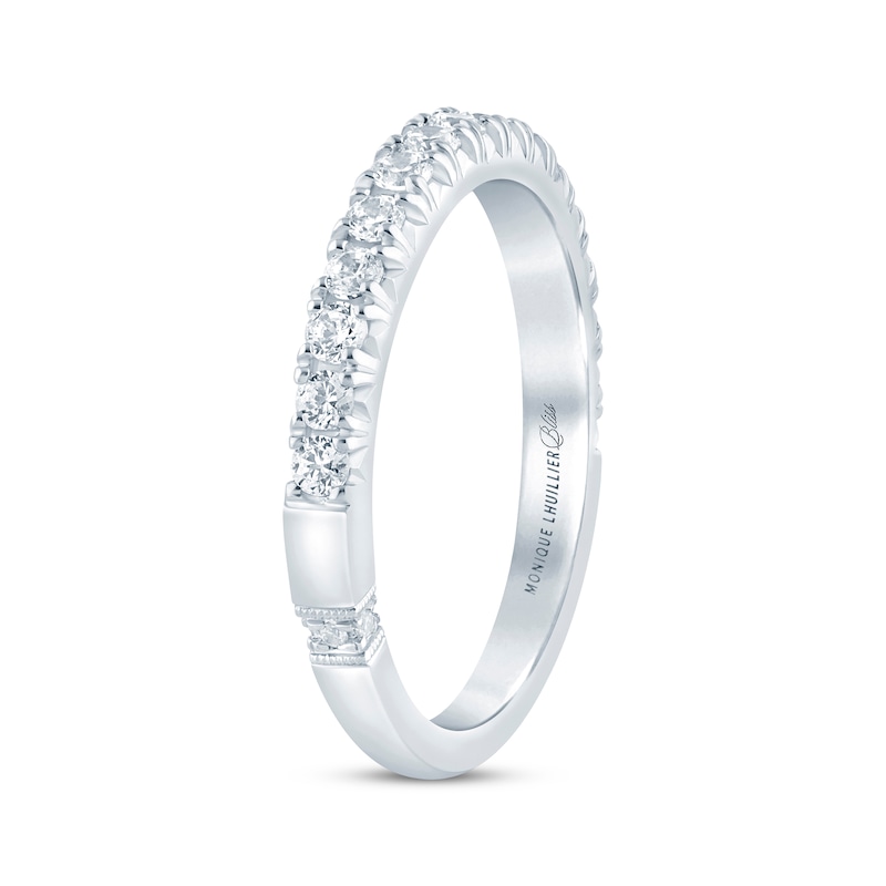 Main Image 2 of Monique Lhuillier Bliss Lab-Grown Diamond Anniversary Ring 1/2 ct tw 18K White Gold