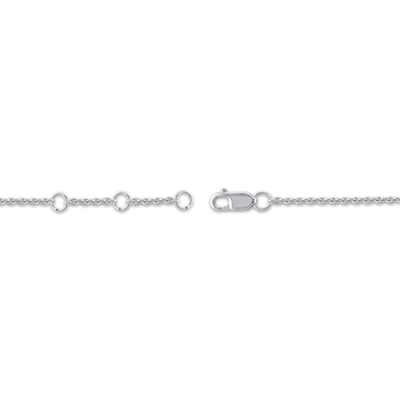 Main Image 3 of Teddy Bear Jewelry Collection Honoring St. Jude Diamond Charm Bracelet 1/20 ct tw Sterling Silver 7.5&quot;