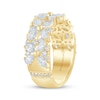 Thumbnail Image 1 of Monique Lhuillier Bliss Pear-Shaped, Marquise & Round-Cut Lab-Created Diamond Anniversary Ring 2 ct tw 18K Yellow Gold