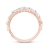 Thumbnail Image 2 of Monique Lhuillier Bliss Pear-Shaped, Marquise & Round-Cut Lab-Created Diamond Anniversary Ring 2 ct tw 18K Rose Gold