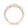 Thumbnail Image 3 of Monique Lhuillier Bliss Pear-Shaped, Marquise & Round-Cut Lab-Grown Diamond Anniversary Ring 2 ct tw 18K Rose Gold