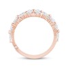 Thumbnail Image 2 of Monique Lhuillier Bliss Pear-Shaped, Marquise & Round-Cut Lab-Created Diamond Anniversary Ring 2 ct tw 18K Rose Gold