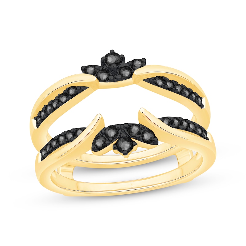 Main Image 1 of Now + Forever Black Diamond Enhancer Ring 3/8 ct tw 14K Yellow Gold