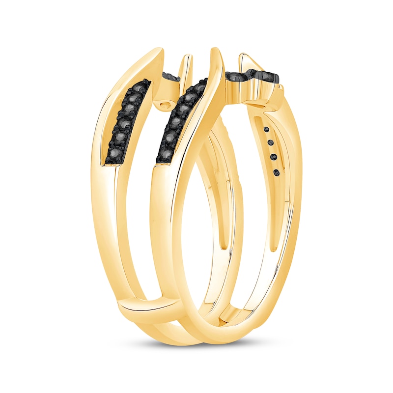 Main Image 2 of Now + Forever Black Diamond Enhancer Ring 3/8 ct tw 14K Yellow Gold