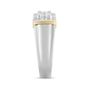 Thumbnail Image 2 of Now + Forever Men's Diamond Angled Wedding Band 1/4 ct tw 10K Two-Tone Gold