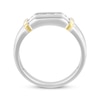Thumbnail Image 3 of Now + Forever Men's Diamond Angled Wedding Band 1/4 ct tw 10K Two-Tone Gold