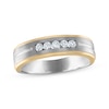 Thumbnail Image 1 of Now + Forever Men's Diamond Wedding Band 1/4 ct tw 14K Two-Tone Gold