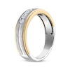 Thumbnail Image 2 of Now + Forever Men's Diamond Wedding Band 1/4 ct tw 14K Two-Tone Gold