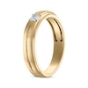 Thumbnail Image 2 of Now + Forever Men's Square-Cut Diamond Solitaire Wedding Band 1/10 ct tw 14K Yellow Gold
