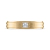 Thumbnail Image 3 of Now + Forever Men's Square-Cut Diamond Solitaire Wedding Band 1/10 ct tw 14K Yellow Gold