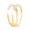 Thumbnail Image 2 of Now + Forever Princess-Cut Diamond Channel-Set Enhancer Ring 1 ct tw 14 Yellow Gold