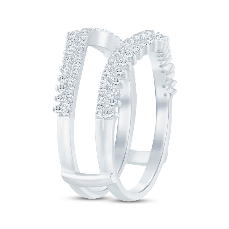 Main Image 2 of Now + Forever Diamond Chevron Enhancer Ring 1/2 ct tw 14K White Gold
