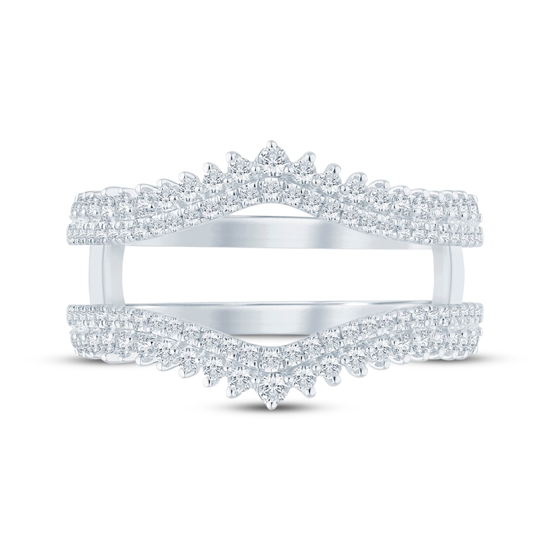 Main Image 3 of Now + Forever Diamond Chevron Enhancer Ring 1/2 ct tw 14K White Gold