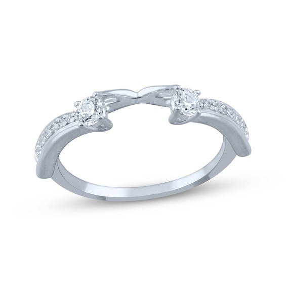 Now + Forever Diamond Wrap Enhancer Ring 1/3 ct tw 14K White Gold