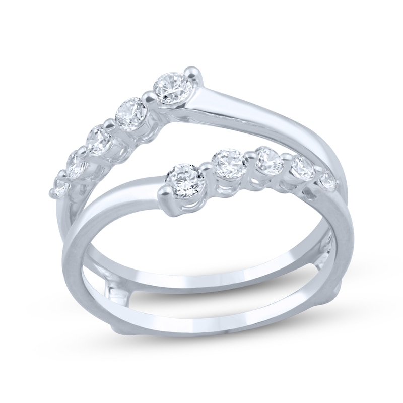 Main Image 1 of Now + Forever Diamond Journey Enhancer Ring 1/2 ct tw 14K White Gold