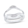 Thumbnail Image 1 of Now + Forever Baguette & Round-Cut Diamond Enhancer Ring 1/4 ct tw 14K White Gold