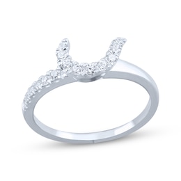 Now + Forever Diamond Wrap Enhancer Ring 1/4 ct tw 14K White Gold