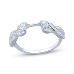 Now + Forever Diamond Wrap Enhancer Ring 1/4 ct tw 14K White Gold