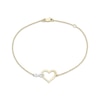 Thumbnail Image 1 of Infinity Heart Bracelet 10K Two-Tone Gold 7.5"