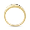Thumbnail Image 3 of Now + Forever Men's Black Diamond Wedding Band 1/15 ct tw 10K Yellow Gold