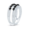 Thumbnail Image 2 of Now + Forever Black & White Diamond Enhancer Ring 1-1/4 ct tw 14K White Gold