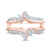 Thumbnail Image 3 of Now + Forever Marquise & Round-Cut Diamond Enhancer Ring 5/8 ct tw 14K Rose Gold