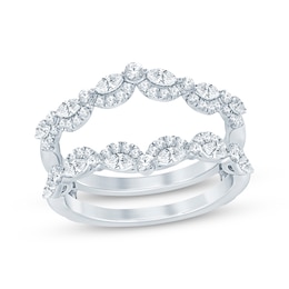 Now + Forever Marquise & Round-Cut Diamond Enhancer Ring 3/4 ct tw 14K White Gold