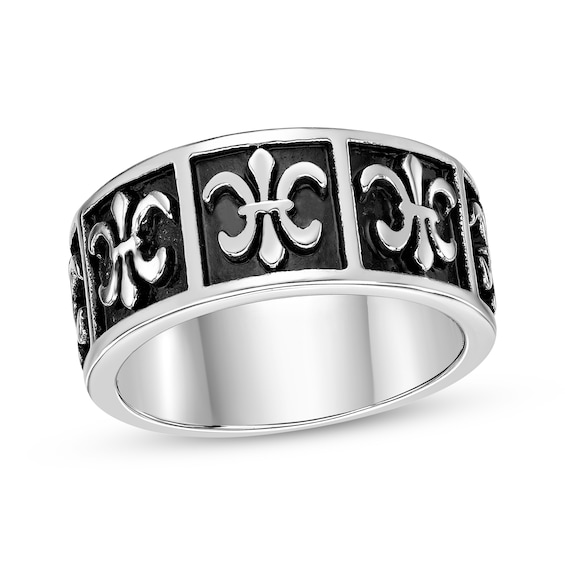 Men's Fleur-De-Lis Ring Stainless Steel