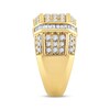 Thumbnail Image 2 of Men's Round & Baguette-Cut Diamond Ring 1-1/2 ct tw 10K Yellow Gold