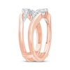 Thumbnail Image 2 of Now + Forever Diamond Chevron Enhancer Ring 3/8 ct tw 14K Two-Tone Gold