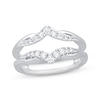 Thumbnail Image 1 of Now + Forever Diamond Chevron Enhancer Ring 3/8 ct tw 14K White Gold