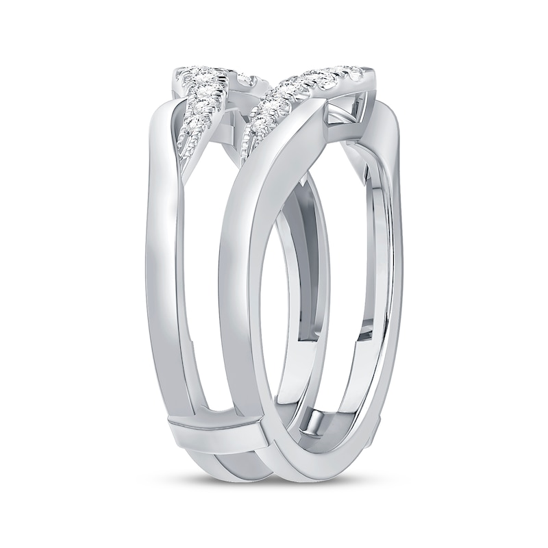 Main Image 2 of Now + Forever Diamond Chevron Enhancer Ring 3/8 ct tw 14K White Gold