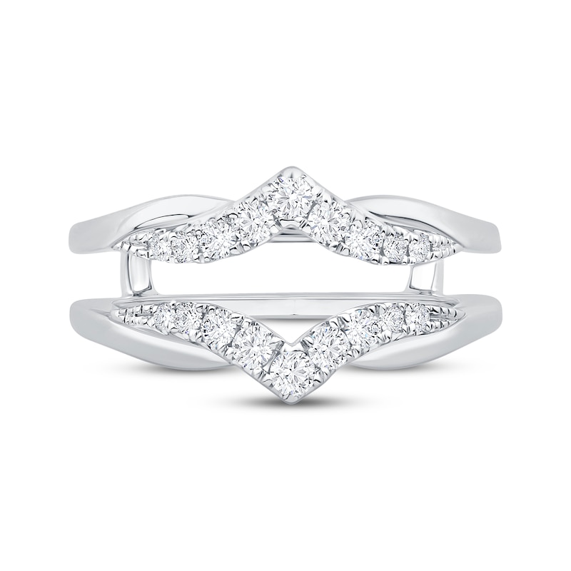 Main Image 3 of Now + Forever Diamond Chevron Enhancer Ring 3/8 ct tw 14K White Gold