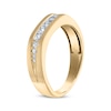 Thumbnail Image 2 of Now + Forever Men's Square & Round-Cut Diamond Wedding Band 5/8 ct tw 10K Yellow Gold